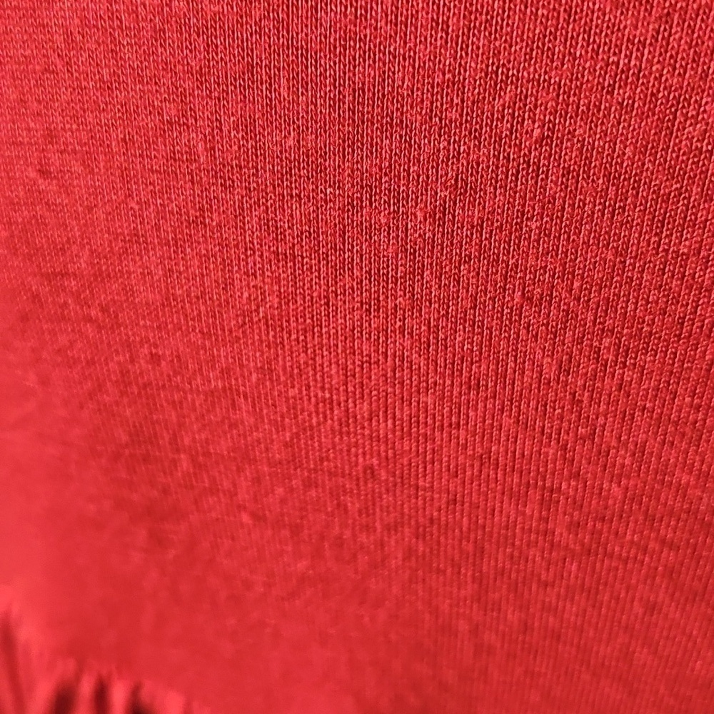 Watermelon Rust Color Cold Shoulder Dress with Ruffle - Picture 6 of 12